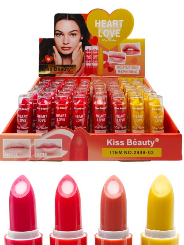 LIP BALM HEART LOVE KISS BEAUTY MJ53